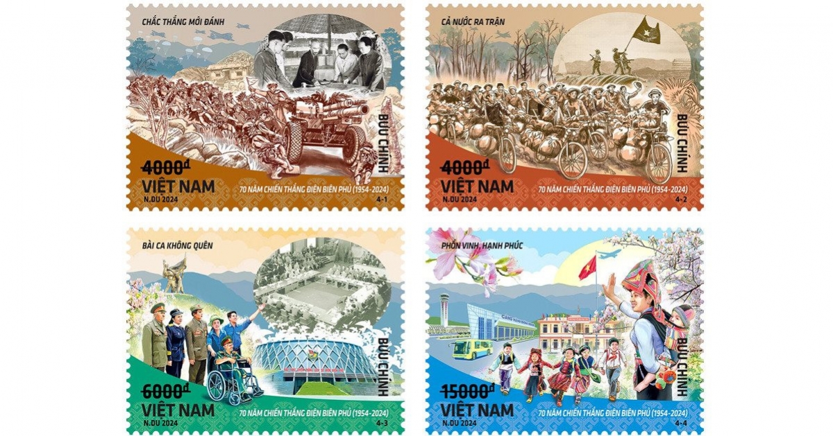 Bộ TT-TT phát hành bộ tem đặc biệt “Kỷ niệm 70 năm Chiến thắng Điện Biên Phủ (1954 - 2024)”