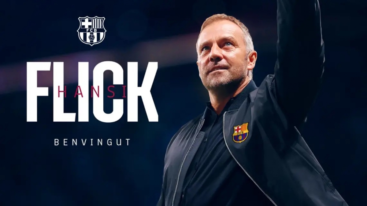 Hợp đồng giữa ông Hansi Flick và Barcelona có thời hạn tới tháng 6-2026