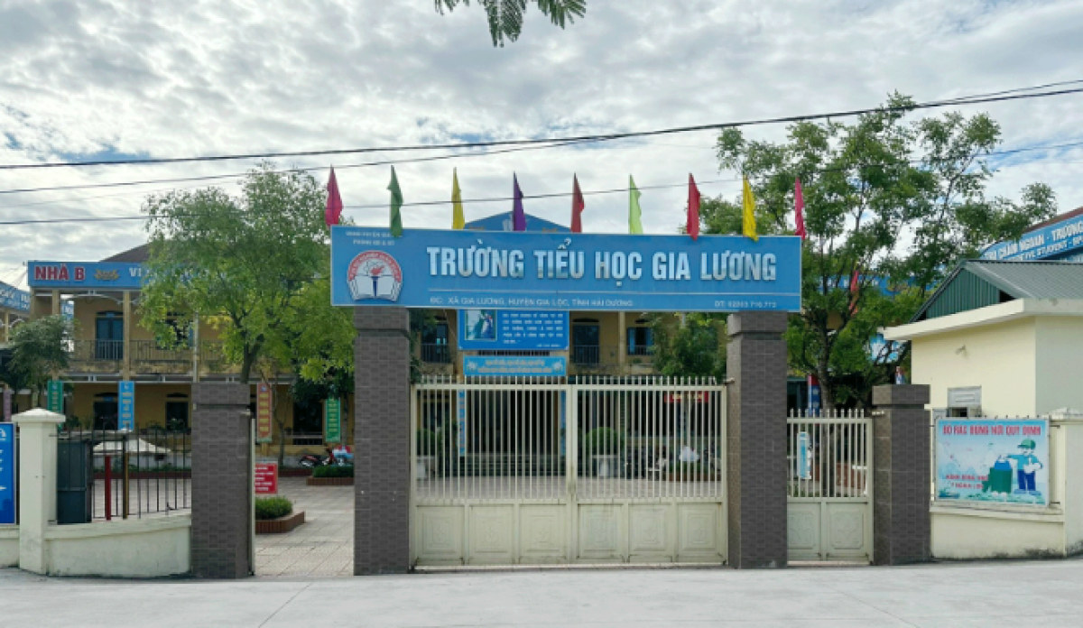 Trường tiểu học Gia Lương, huyện Gia Lộc, tỉnh Hải Dương (ảnh Vietnamnet)