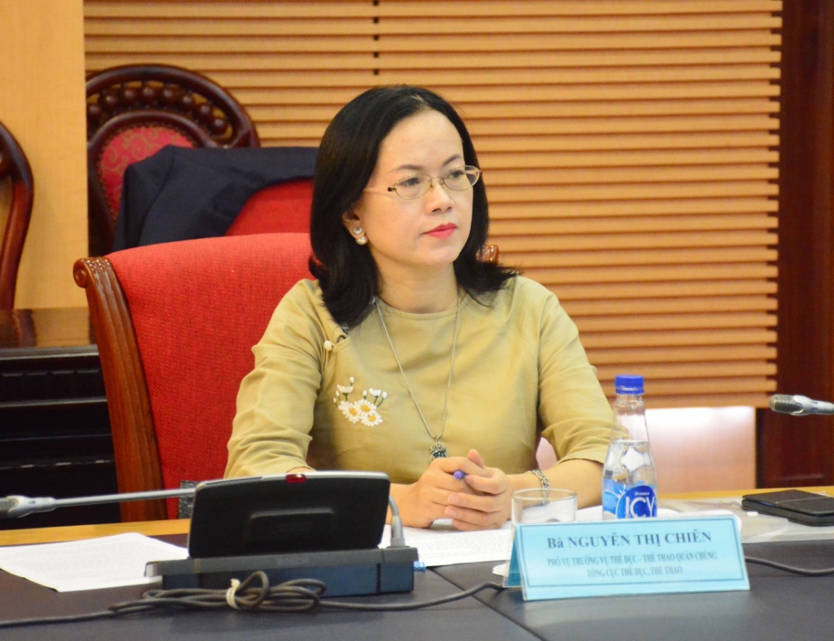 Bà Nguyễn Thị Chiên, Phó trưởng phòng Thể dục Thể thao cho mọi người, Cục Thể dục thể thao, Bộ Văn hóa-Thể thao và Du lịch chia sẻ những vấn đề liên quan đến phổ cập bơi cho trẻ.