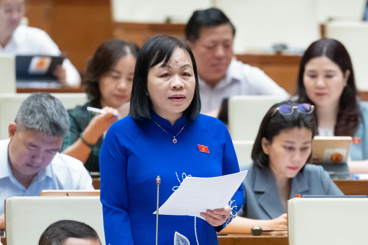 Đại biểu Nguyễn Thị Mai Hoa, đoàn đại biểu Quốc hội tỉnh Đồng Tháp.