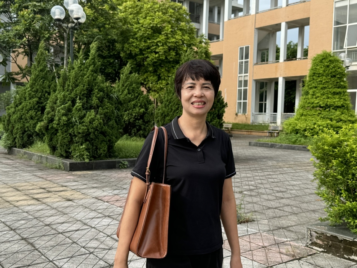 Cô Phạm Thị Phượng - giáo viên trường THCS Văn Bình, huyện Thường Tín, Hà Nội