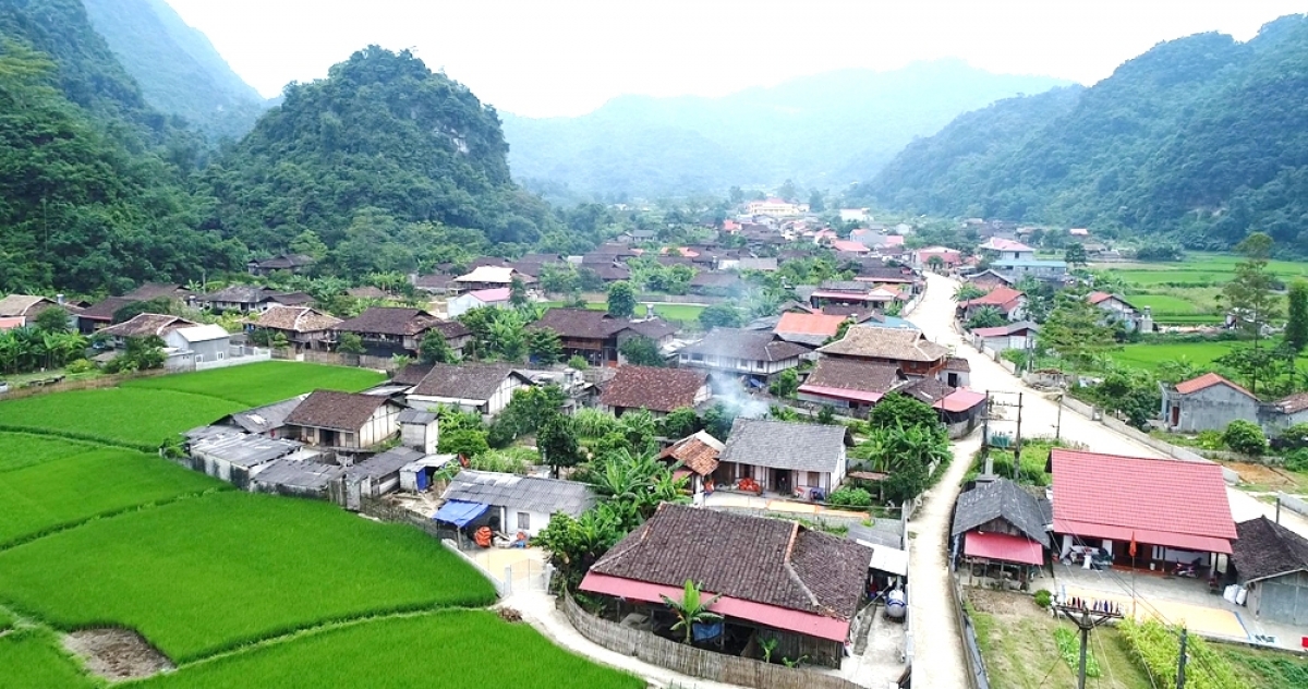 Một góc Quỳnh Sơn từ trên cao. Ảnh: KT