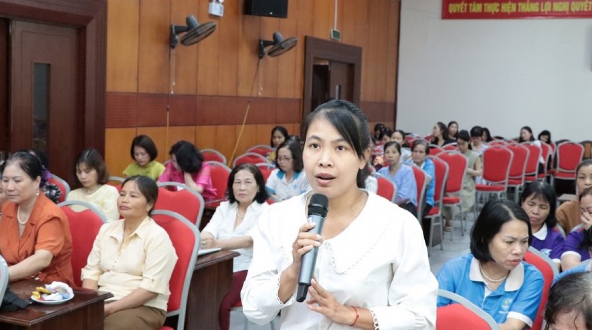 Chị Nguyễn Thị Thuỳ Trang, phường Văn Miếu, quận Đống Đa, Hà Nội, một trong những hộ gia đình được hưởng lợi nhờ nguồn vốn vay không lãi từ chương trình