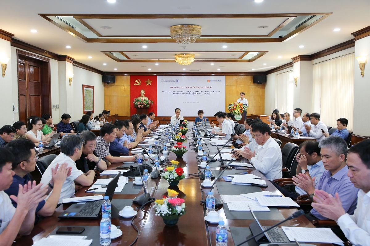 Hội thảo "Đào tạo nguồn nhân lực chất lượng cao phục vụ phát triển công nghệ cao giai đoạn 2025-2035 và định hướng đến năm 2045" (Hà Nội 28-9-2024 )