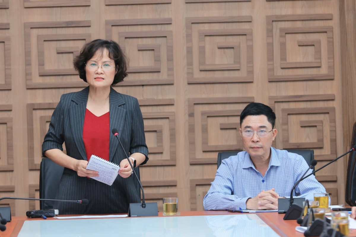 PGS.TS Nguyễn Thị Việt Hương, Phó Tổng cục trưởng Tổng cục Giáo dục nghề nghiệp (Bộ LĐ-TB&XH) thông tin về Hội giảng Nhà giáo Giáo dục nghề nghiệp toàn quốc năm 2024