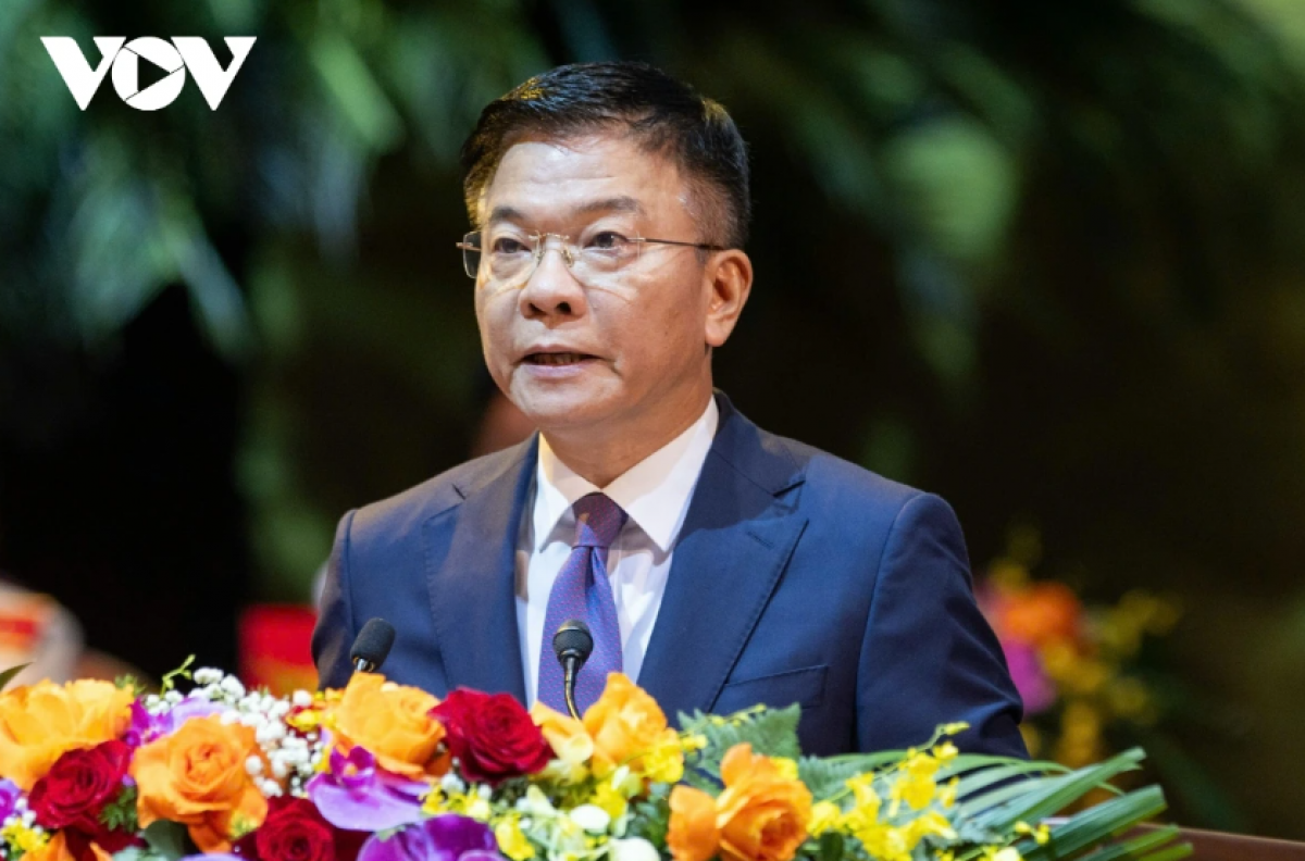 Phó Thủ tướng Chính phủ Lê Thành Long phát biểu tại phiên bế mạc