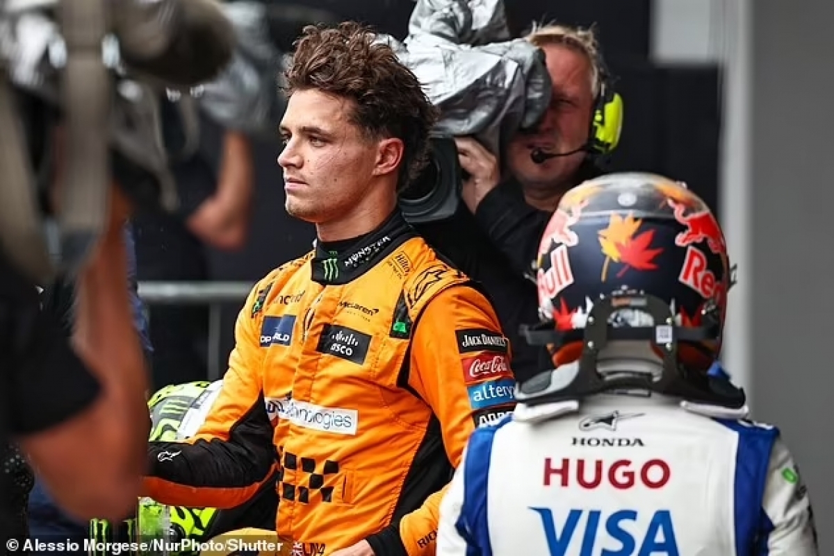 Không phải là một ngày tốt lành đối với Lando Norris khi hy vọng bắt kịp Verstappen của anh đã bị ảnh hưởng lớn.