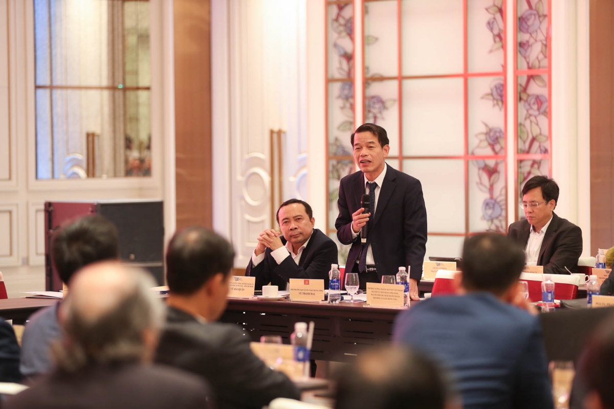 Phó Trưởng ban Tuyên giáo Trung ương Vũ Thanh Mai phát biểu