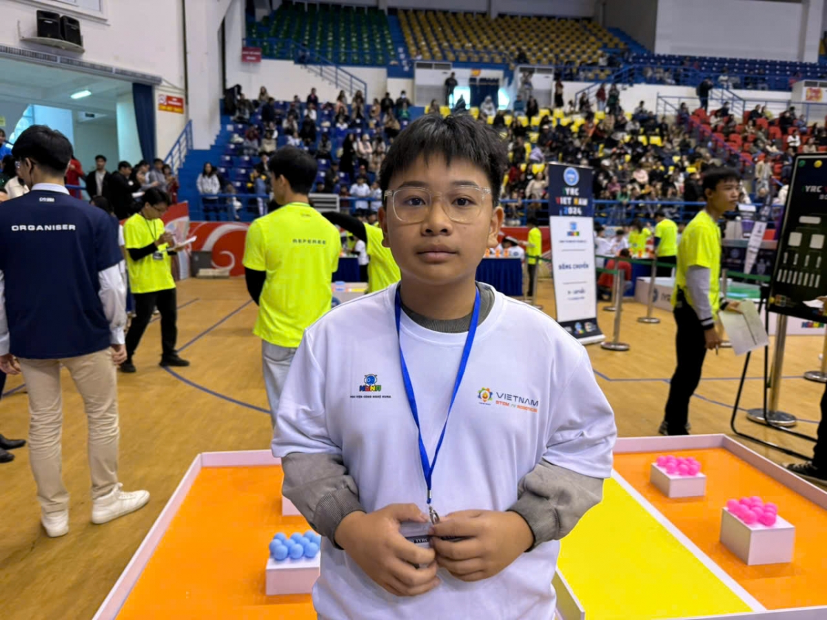 Em Nguyễn Đức Thịnh học sinh lớp 7 từ trường THCS Tam Thanh, Lạng Sơn