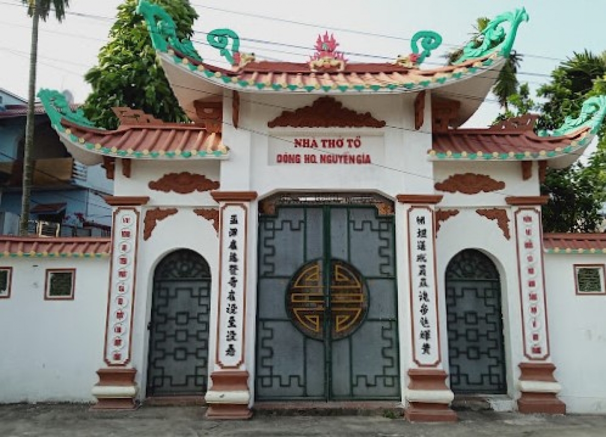 Nhà thờ tổ dòng họ Nguyễn Gia tai An Khoái, Dân Hòa, Thanh Oai, Hà Nội - nơi thờ tướng quân Đào Quang Nhiêu. Ảnh: Nguyễn Phong