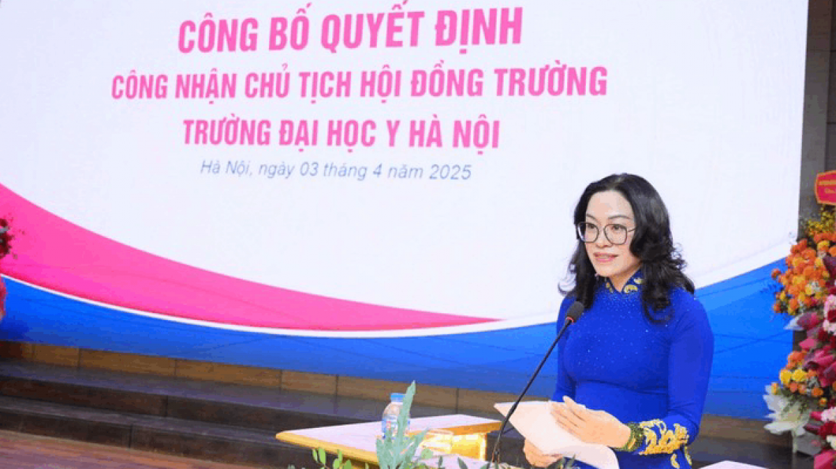 PGS. Phan Thị Thu Hương, tân Chủ tịch Hội đồng Trường Đại học Y Hà Nội (Ảnh: PV)