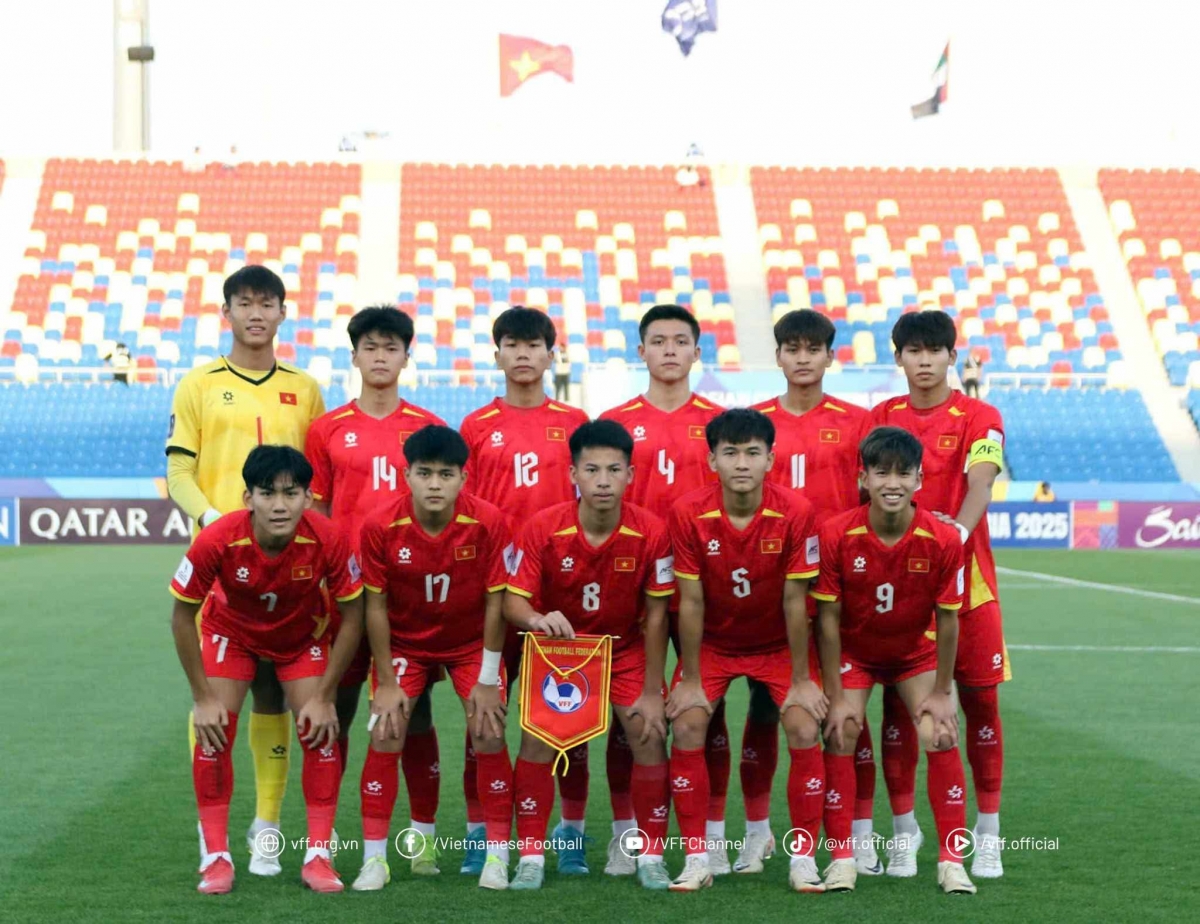 U17 Việt Nam có hành trình đáng nhớ tại VCK U17 châu Á 2025 (Ảnh: VFF)