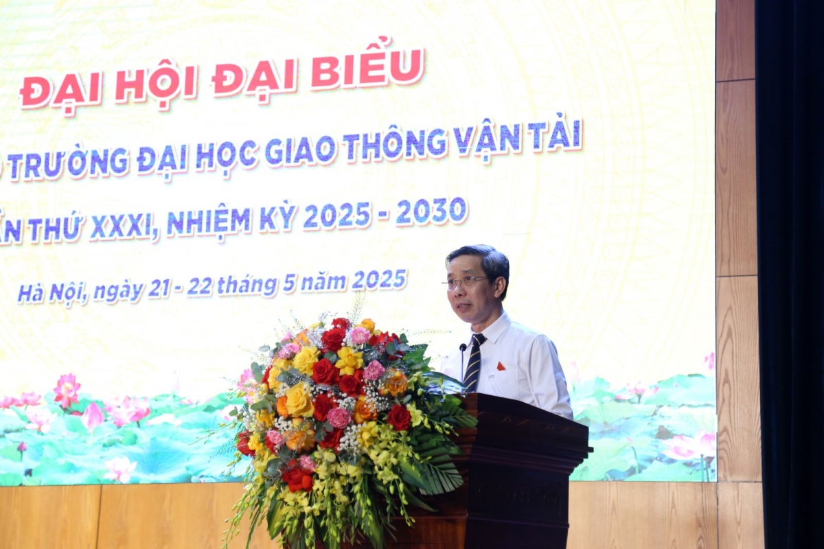 PGSTS Nguyễn Thanh Chương – Chủ tịch Hội đồng trường ĐH Giao thông vận tải ( Ảnh Trường ĐH GTVT)