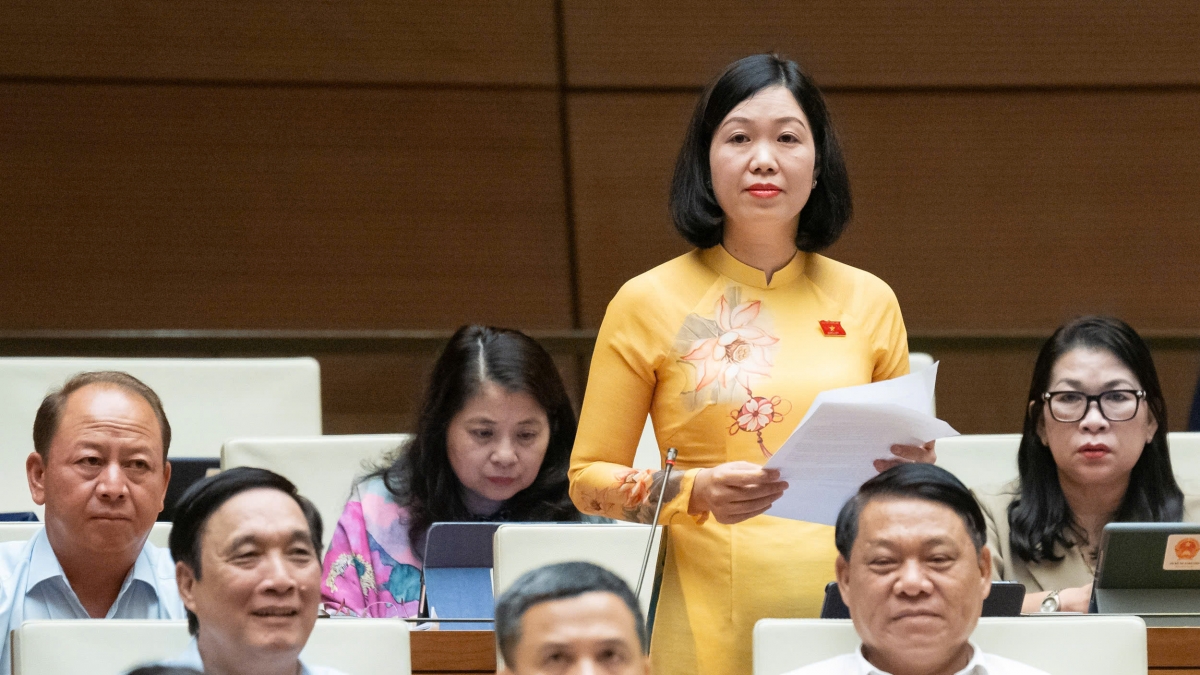 Đại biểu Nguyễn Thị Lan Anh - Đoàn ĐBQH tỉnh Lào Cai.
Ảnh: quochoi.vn