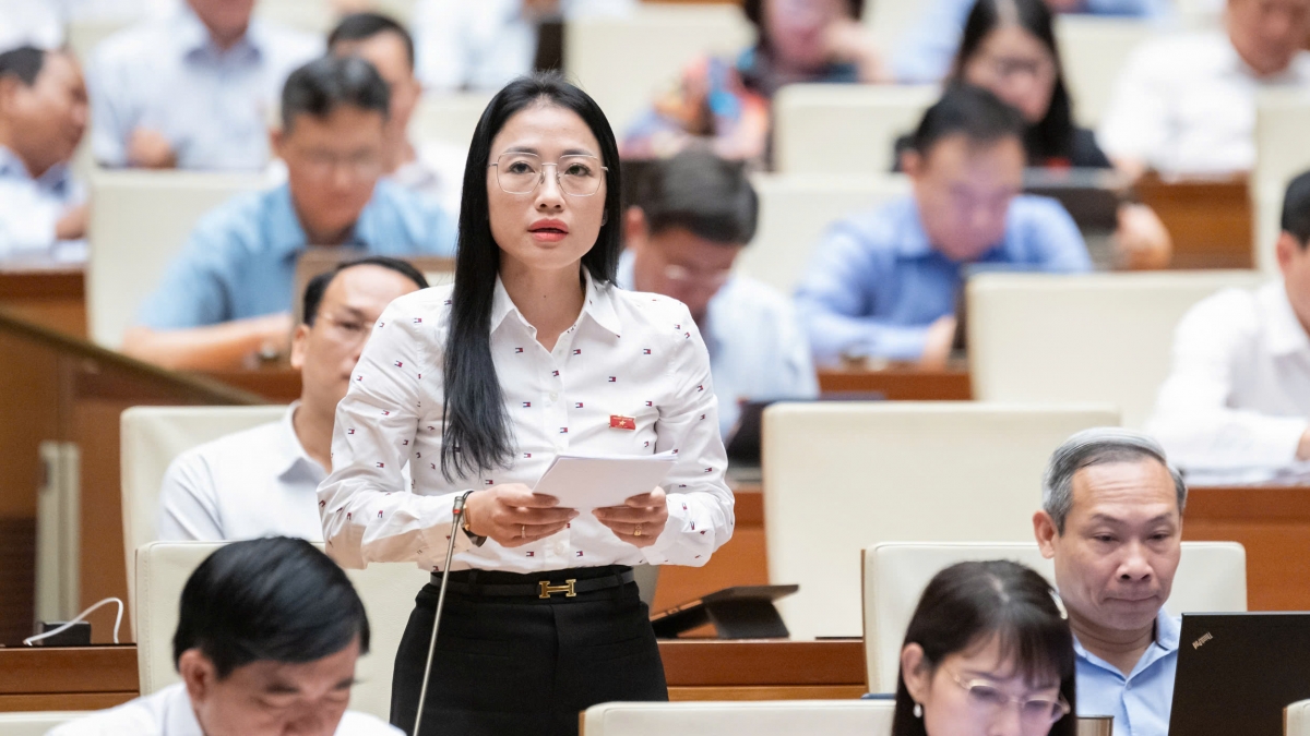 Đại biểu Trần Khánh Thu - ĐBQH tỉnh Thái Bình. Ảnh: quochoi.vn