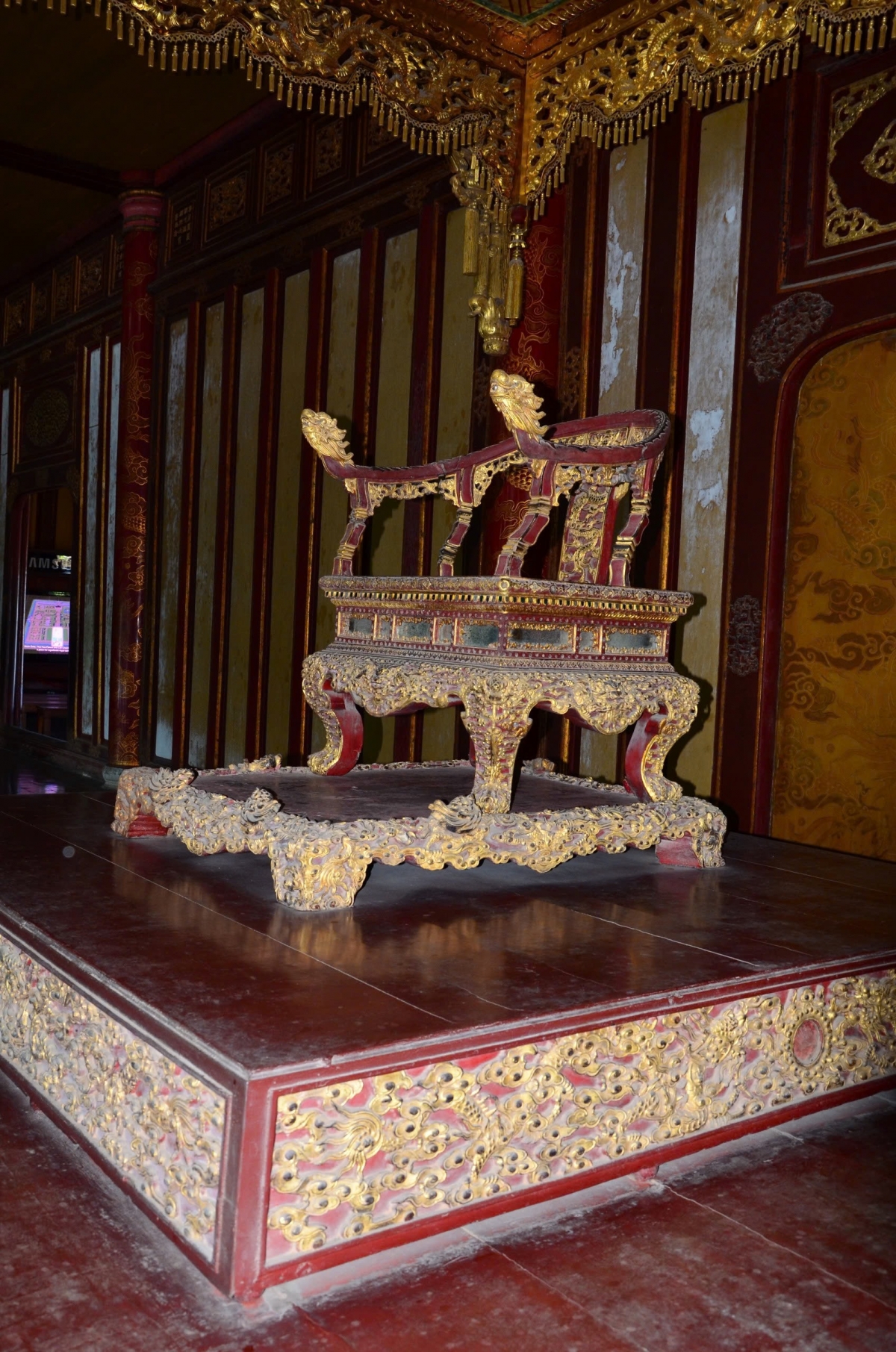 Ngai vàng triều Nguyễn. (Ảnh: Cục Di sản văn hóa cung cấp)
