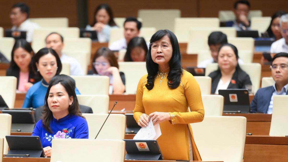 Đại biểu Trần Thị Thu Đông - Đoàn ĐBQH tỉnh Bạc Liêu. Ảnh: quochoi.vn