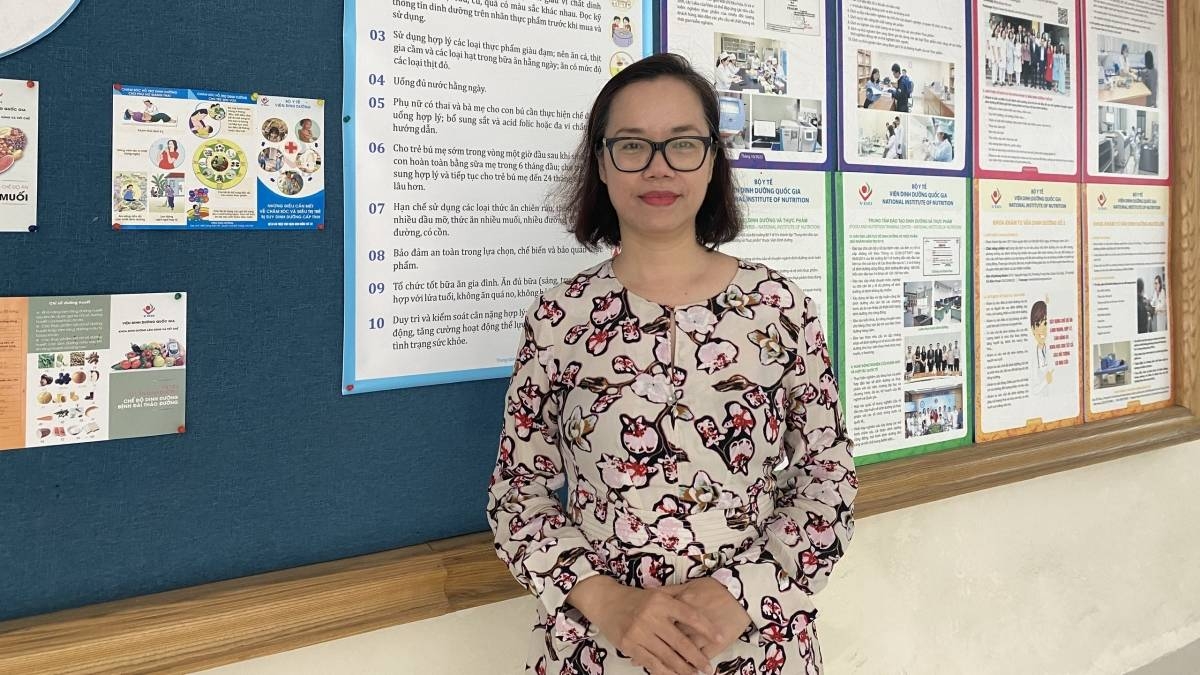 TS. BS Bùi Thị Mai Hương, Trưởng khoa Vi sinh thực phẩm và sinh học phân tử, Viện Dinh dưỡng, Bộ Y tế.