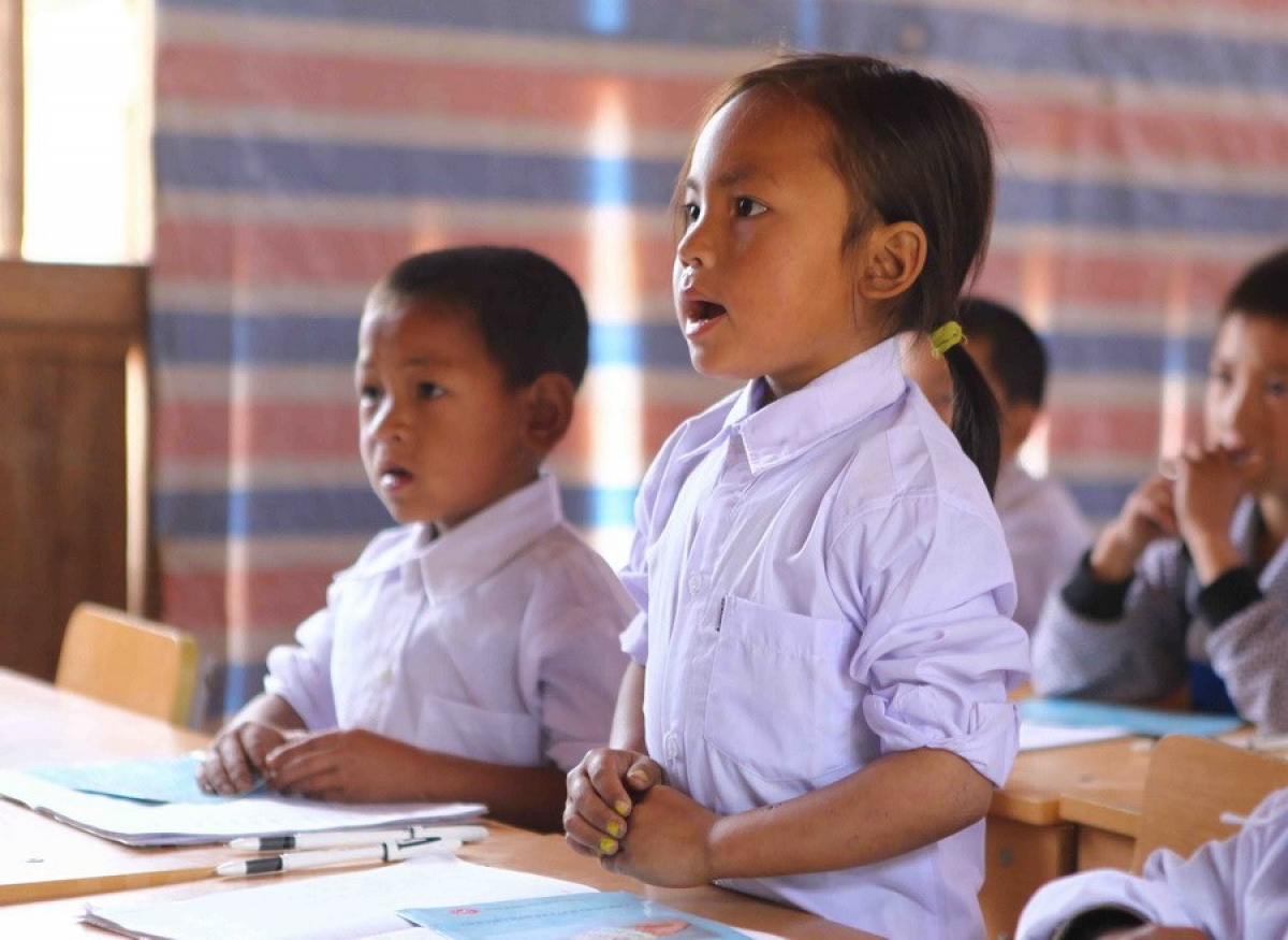 Việt Nam đã hoàn thành phổ cập giáo dục tiểu học và xóa mù chữ vào năm 2000, triển khai phổ cập giáo dục THCS (Ảnh minh họa: TTXVN)