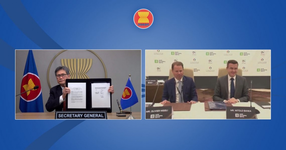 ASEAN và WADA đã có sự hợp tác chặt chẽ trong nhiều lĩnh vực từ 2022. Ảnh: ASEAN.