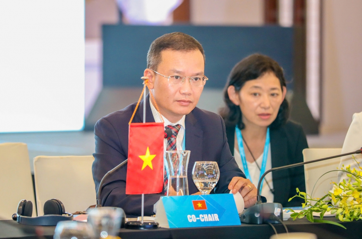 Ông Nguyễn Hồng Minh, Phó Cục trưởng Cục TDTT Việt Nam, khẳng định "đánh giá cao sự hỗ trợ của Nhật Bản với hơn 500 chuyên gia được cử sang đào tạo và 2.000 VĐV ASEAN được tập huấn trong 3 năm qua". Ảnh: Bùi Lượng.