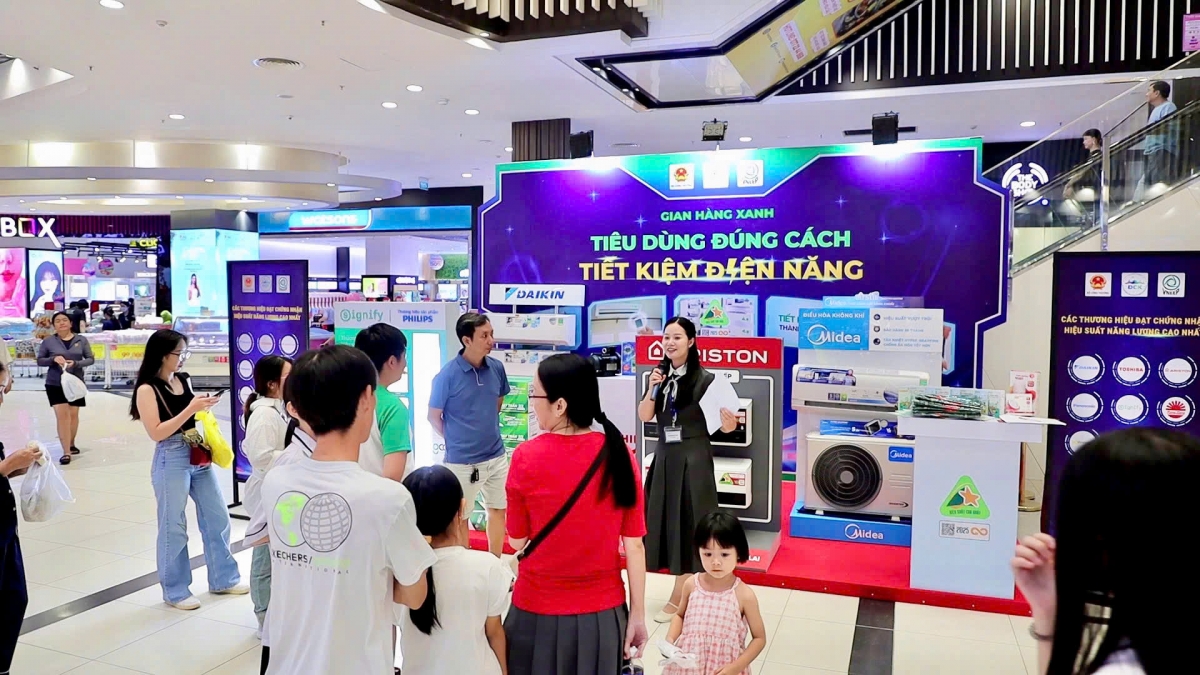 Nâng cao hiểu biết về tiết kiệm năng lượng tại các trung tâm thương mại, siêu thị ( Ảnh BTC)