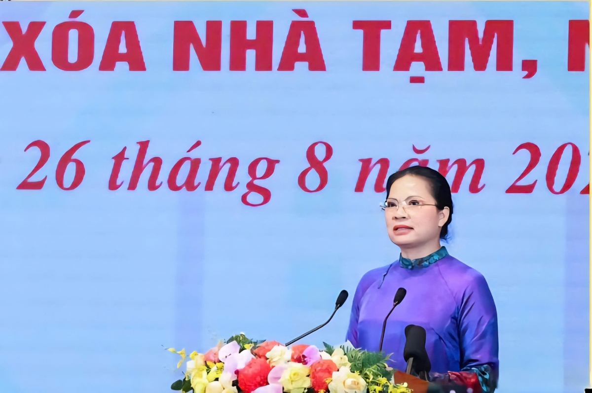 Bà Hà Thị Nga, PCT Ủy ban trung ương Mặt trận Tổ quốc Việt Nam (Ảnh: nhân vật cung cấp)