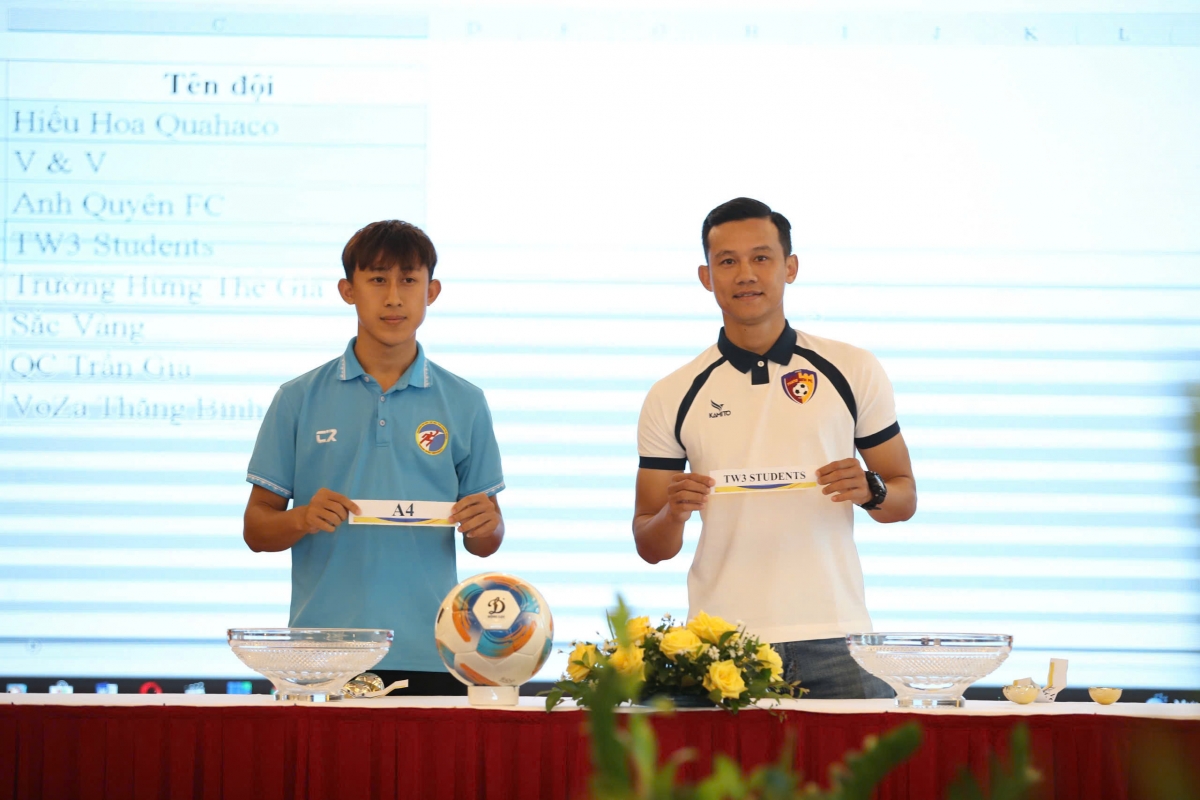 Bốc thăm chia bảng vòng loại VSC-S5 khu vực miền Trung (ảnh: Vietfootball)