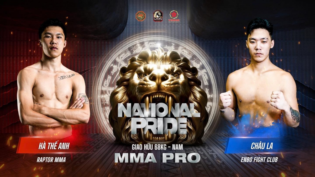 Hà Thế Anh gặp La Châu là trận đấu tâm điểm của LION Champioship 28 (ảnh: VMMAF)