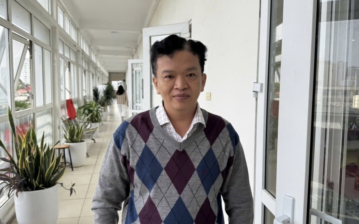 PGS.TS Dương Hữu Tòng, trường Sư phạm, Đại học Cần Thơ (Ảnh: Thu Lương)