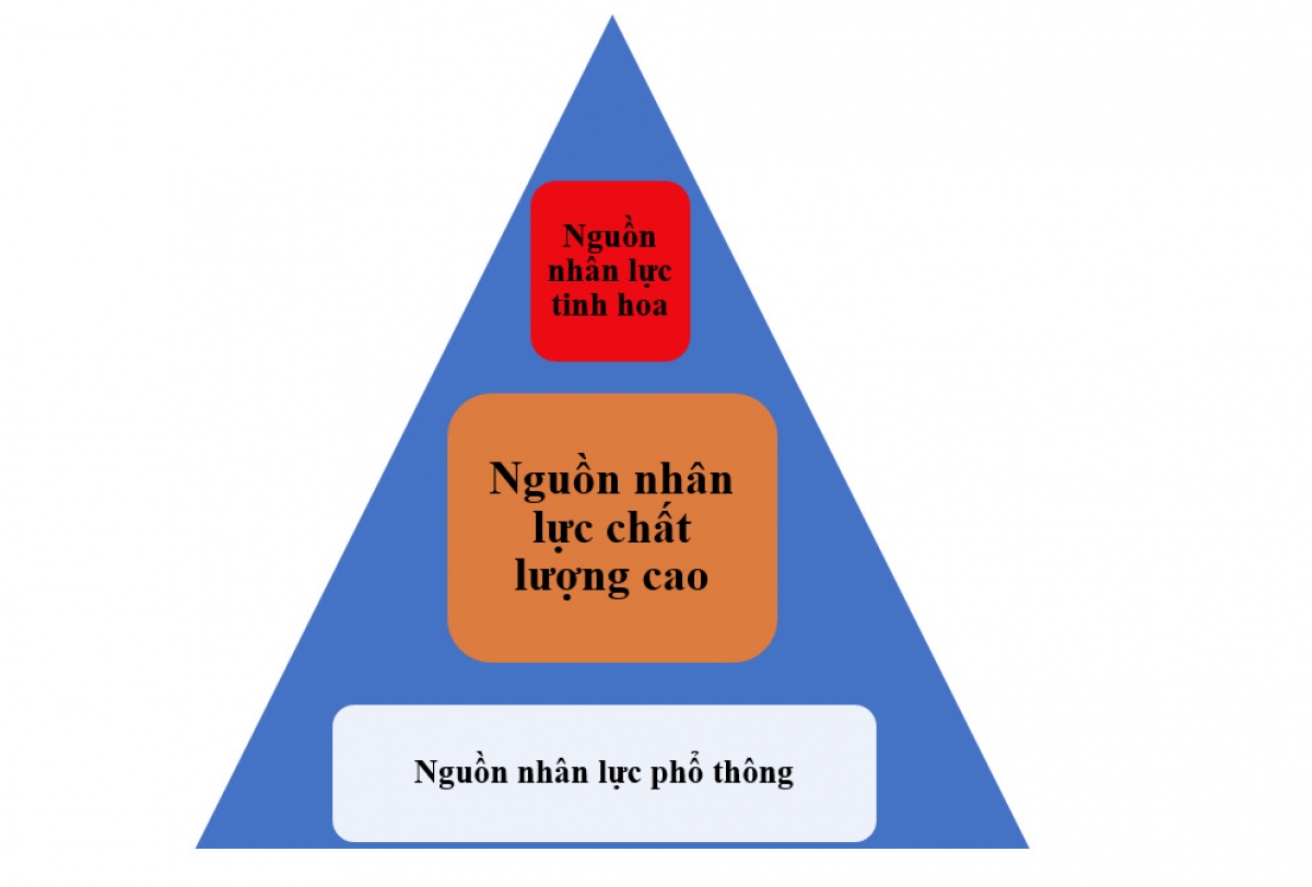 Cấu trúc tổng quát nguồn nhân lực Việt Nam trong kỷ nguyên mới (Ảnh: vnu.edu.vn)