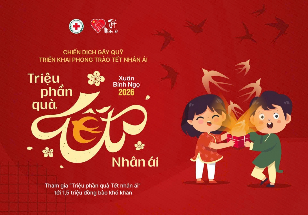 Phát động Chiến dịch "Triệu phần quà Tết nhân ái", Hội Chữ thập đỏ đặt mục tiêu chăm lo tết cho khoảng 1,5 triệu người nghèo, người có hoàn cảnh khó khăn