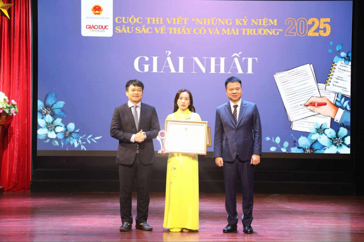 Tác giả đạt giải nhất cuộc thi (Ảnh BTC)