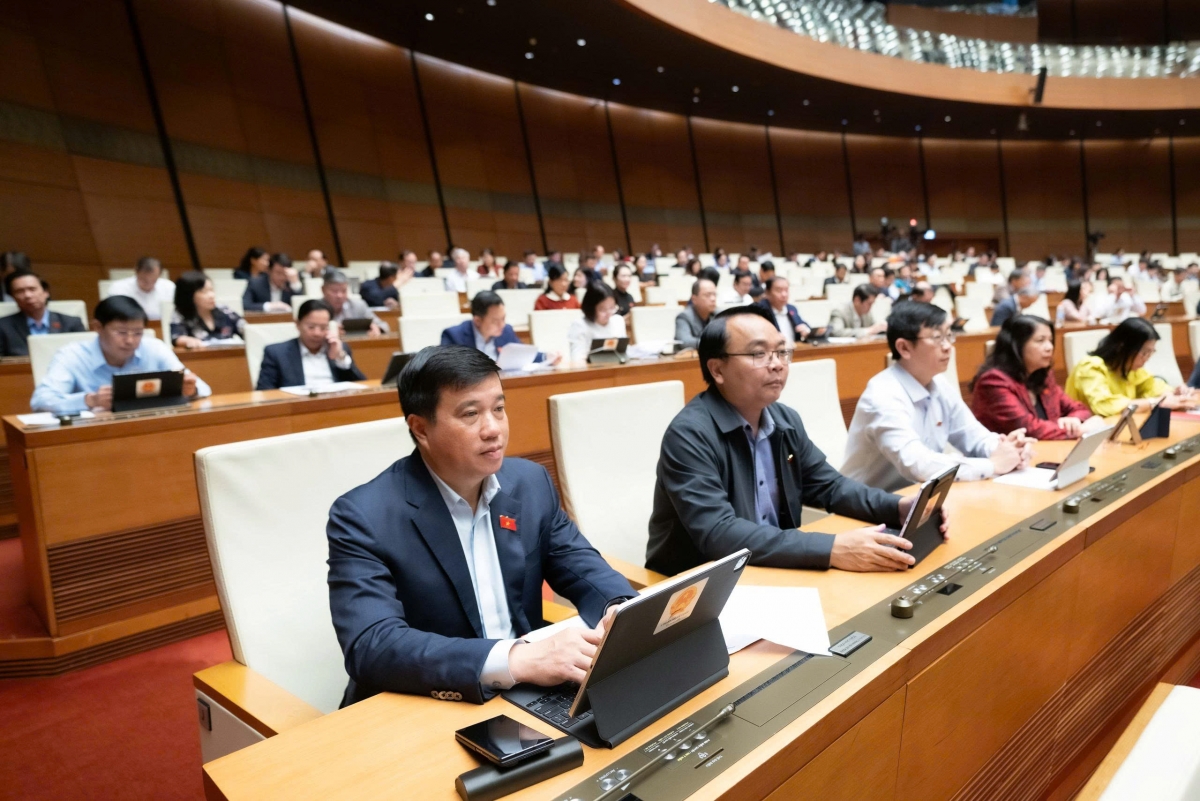 Các đại biểu Quốc hội tham gia Phiên họp. (Ảnh: quochoi.vn)