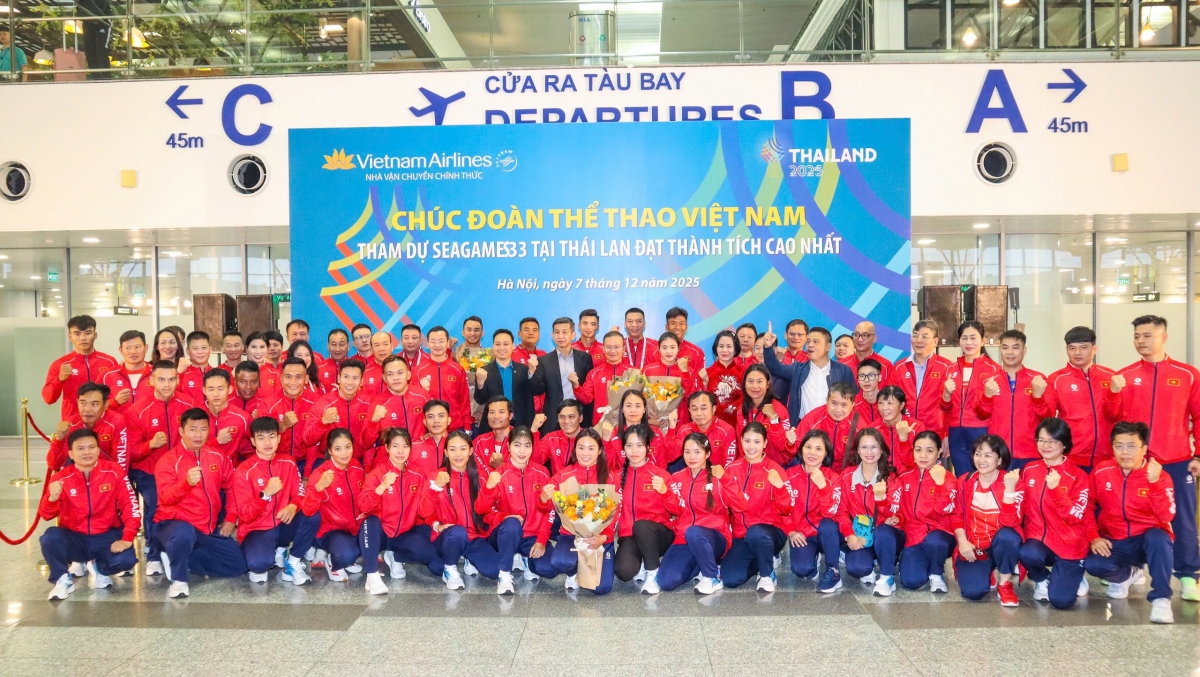 Toàn đoàn quyết tâm đạt thành tích cao nhất tại kỳ Đại hội (ảnh Quý Lượng)