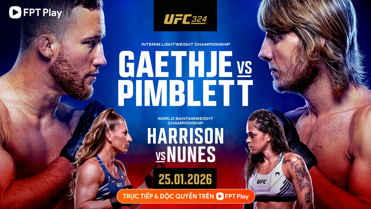 Người hâm mộ MMA tại Việt Nam có thể xem trực tiếp sự kiện UFC từ ngày 25.01 (ảnh: FPT Play)