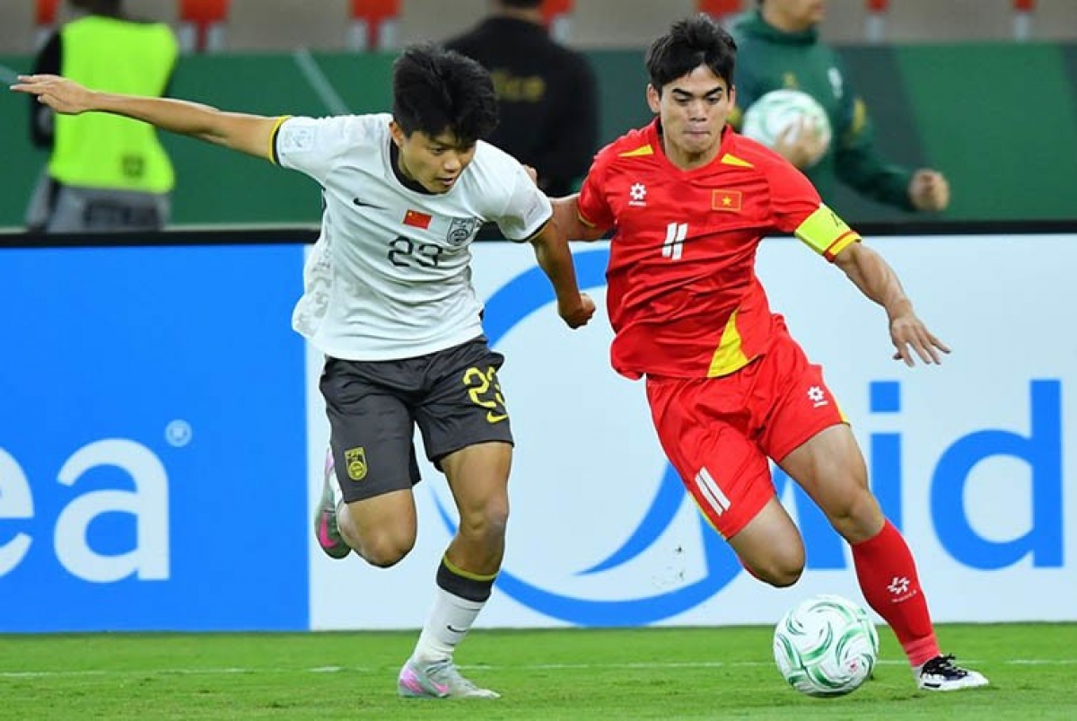 Nỗ lực cá nhân của Khuất Văn Khang không đủ để đưa U23 Việt Nam vào trận chung kết giải U23 châu Á 2026. Ảnh: VFF.
