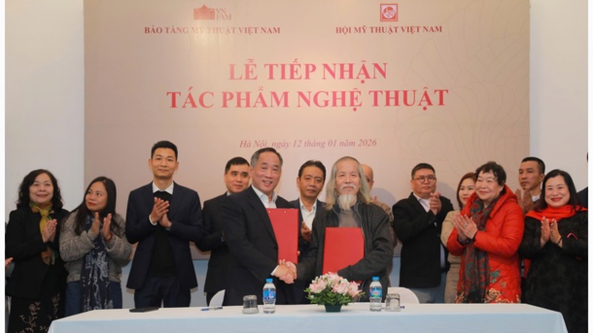 Hình ảnh tại lễ tiếp nhận. Ảnh: TH