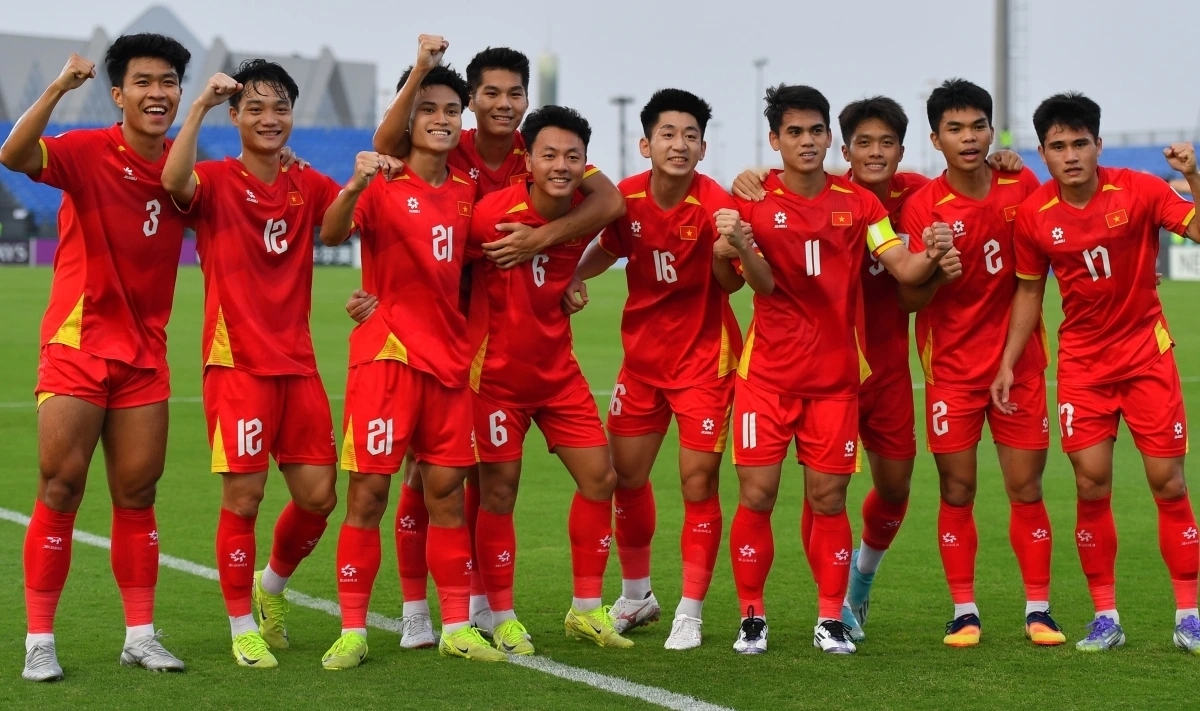 Với vị trí nhì bảng B, U23 Việt Nam sẽ đối đầu U23 Việt Nam tại tứ kết (Ảnh: AFC)
