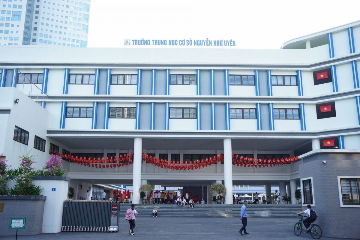 Ngôi trường mang tên Hoàn giáp Nguyễn Như Uyên. Ảnh:thcsnguyennhuuyen.edu.vn