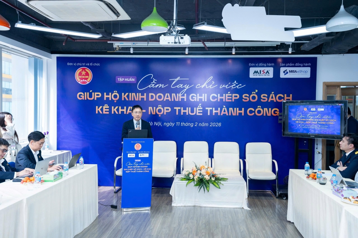 Cơ quan thuế sẽ tổ chức nhiều buổi tập huấn cho hộ kinh doanh - Ảnh: Cục Thuế.