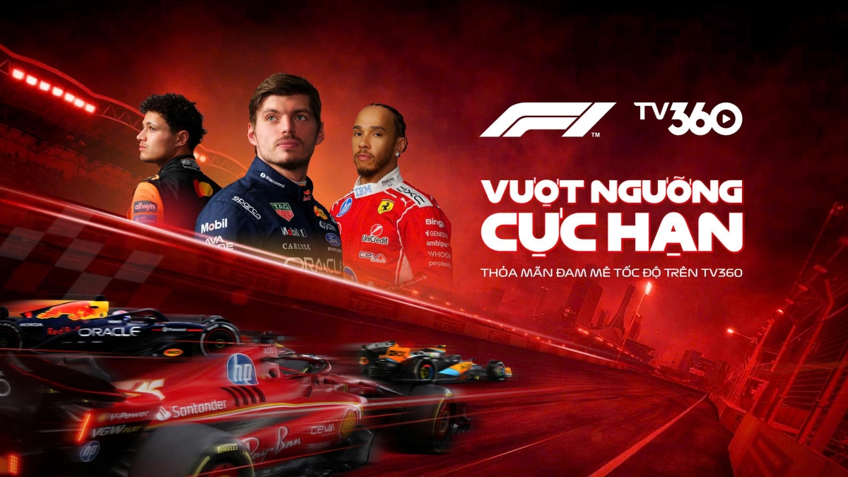 TV360 sở hữu bản quyền giải đua xe F1 trong 3 mùa liên tiếp (ảnh: TV360)