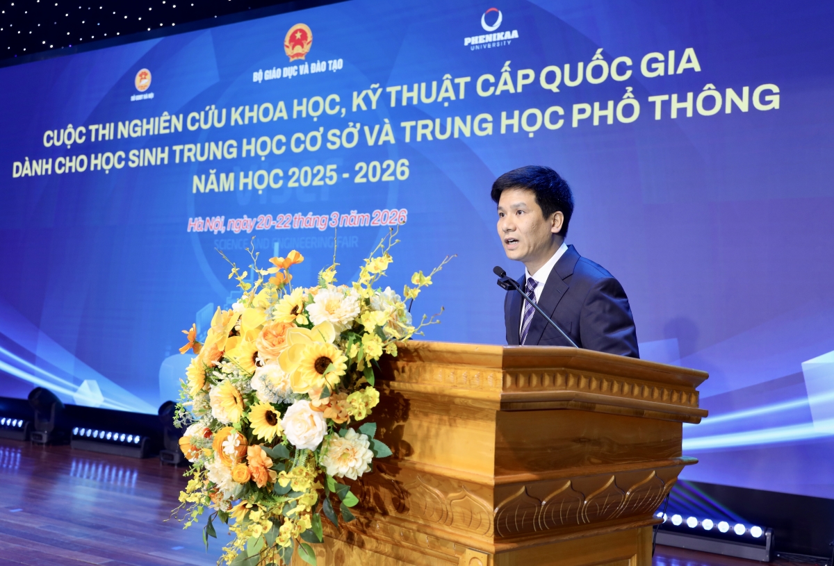 GS.TS Lê Trung Thành - Giám đốc ĐH Phenikaa phát biểu (Ảnh: BTC)
