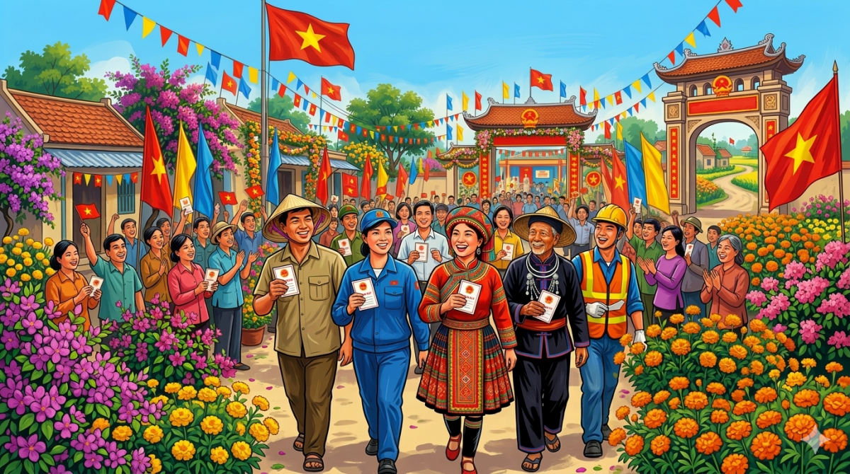Bầu cử Quốc hội là ngày hội của niềm tin, đoàn kết và khát vọng
Ảnh minh họa do AI tạo