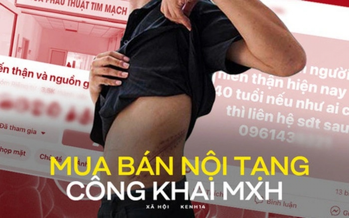 Mua bán nội tạng công khai trên mạng xã hội (Ảnh: Internet)