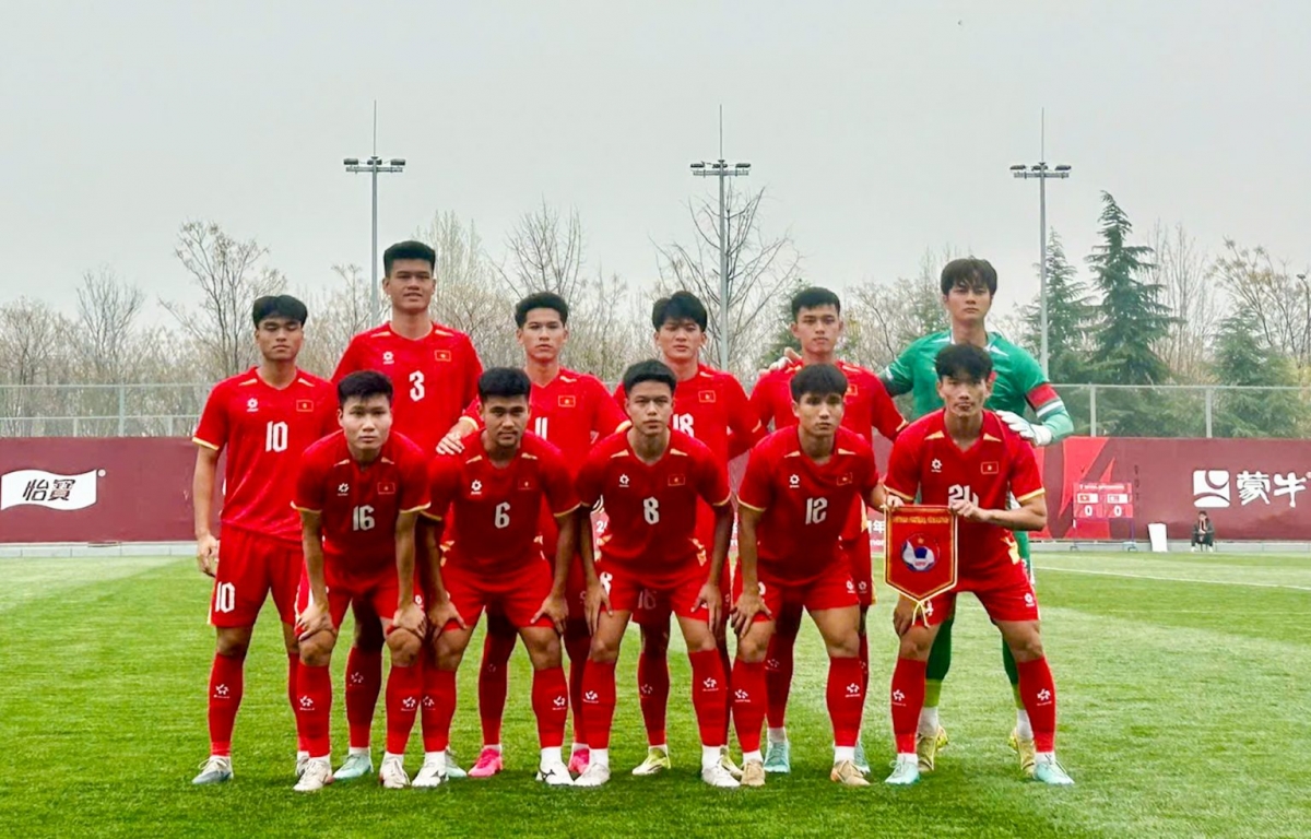 Đội hình xuất phát của U23 Việt Nam (Ảnh: VFF)