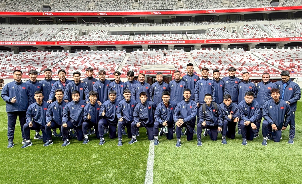 U23 Việt Nam không đặt nặng thành tích trước mắt, mà hướng tới mục tiêu hoàn thiện lối chơi (Ảnh VFF)