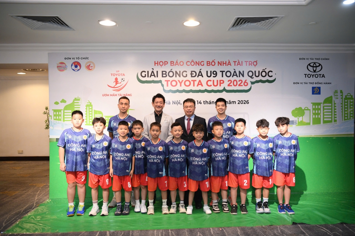 Đội U9 Công an Hà Nội sẵn sàng cho mùa giải 2026 (Ảnh: BTC)