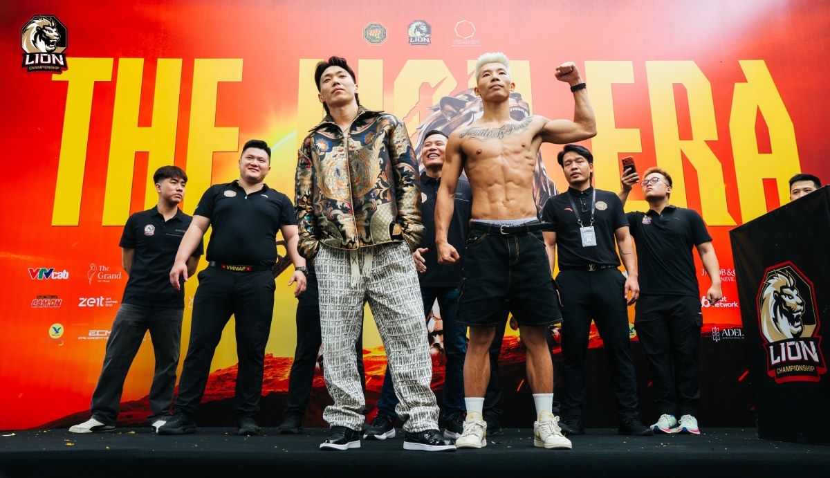 Châu Là và Bàn Văn Hoàng sẽ có màn so tài ở hạng 70kg tại sự kiện Lion Championship 31 (ảnh: VMMAF)